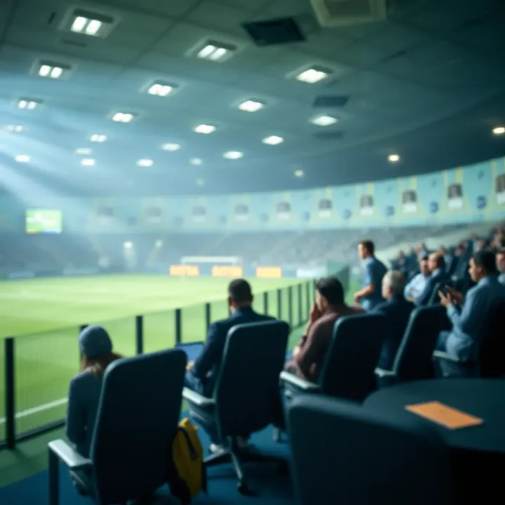 Live Soccer Scores and Betting Interface on BetPlus Mobile App User interacting with mobile device showing live soccer scores and betting options