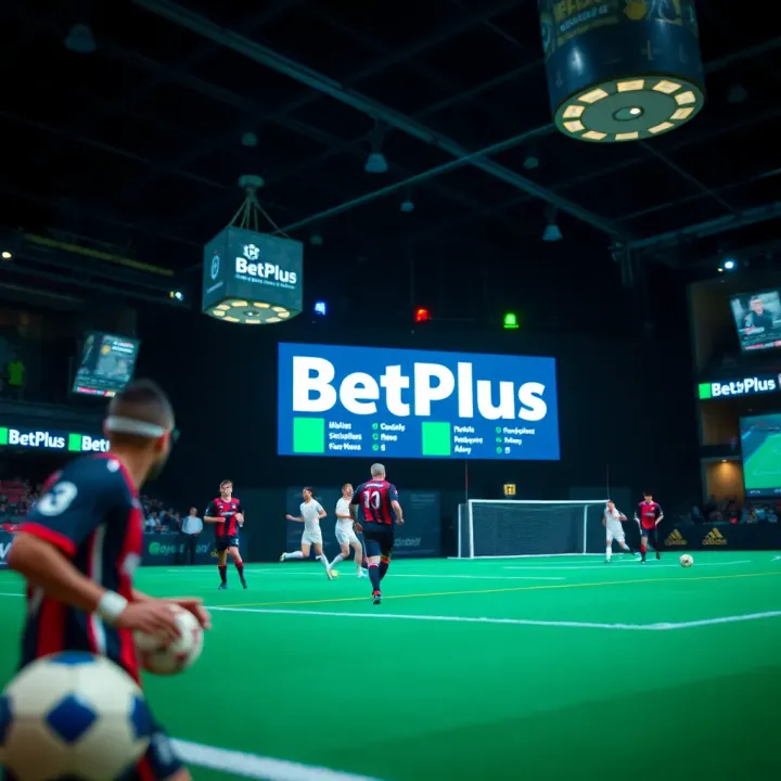Live soccer match with dynamic betting odds displayed