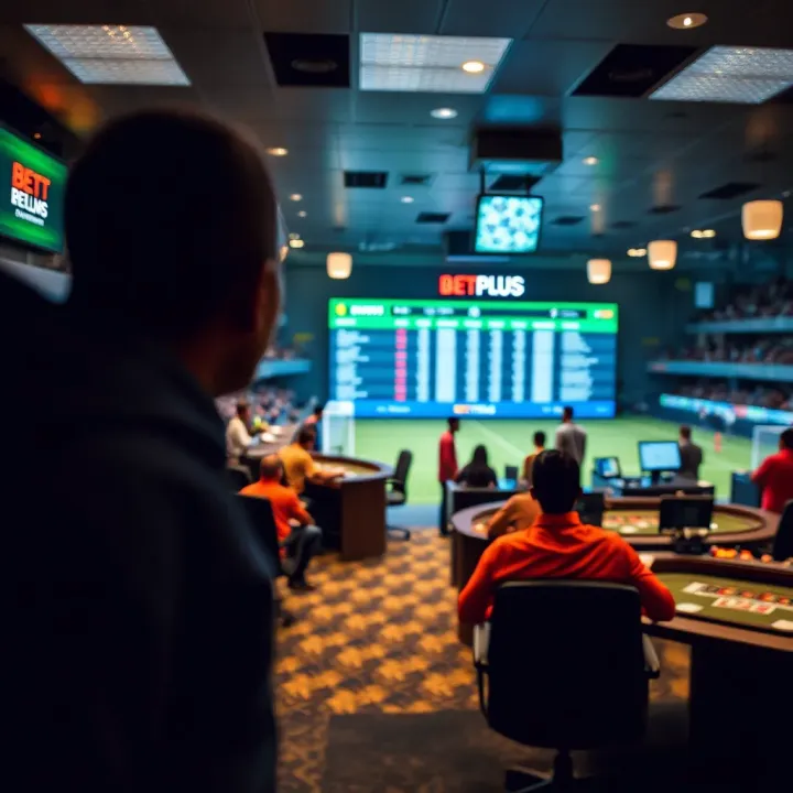 Betplus Lucky Jet game interface displaying betting options and current game status on screen