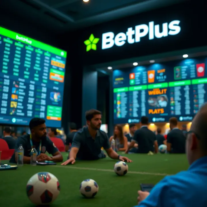 Screenshot of BetPlus homepage showing accessible betting options and sports categories