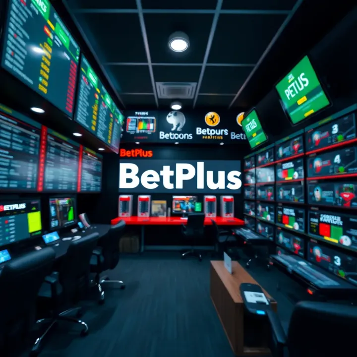 Close-up view of BetPlus credit card showcasing design and branding elements